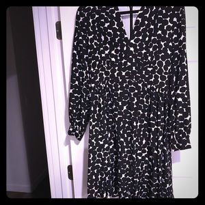 Kate Spade long sleeve polka dot dress